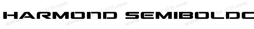 Harmond SemiBoldCondensed字体转换